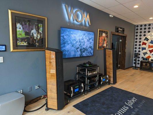 The first of its kind in North America, the WOM Experience Center is a 1,000 square-foot area with three McIntosh-specific listening rooms.