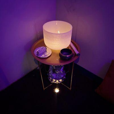 Chakra singing bowls used for balancing and restoring