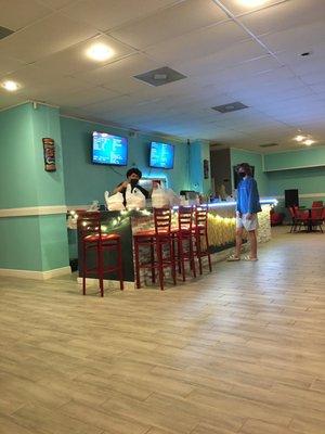 Clean and open, Offer karaoke on Friday and Saturday