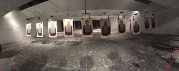 Firing line during a class.