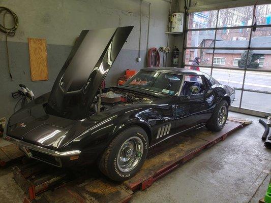 1969 big block Corvette in for some odds and ends.