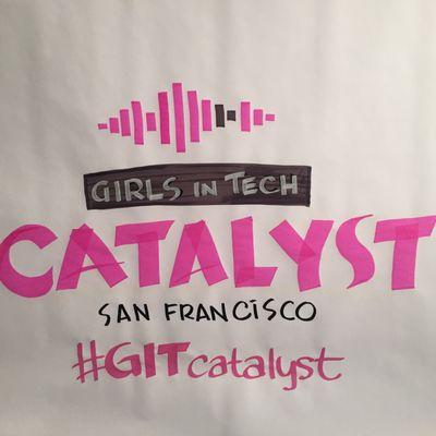 Here we are in San Francisco inspiring women in the tech space! #bespoke @catalystsf...aim high and success to all!