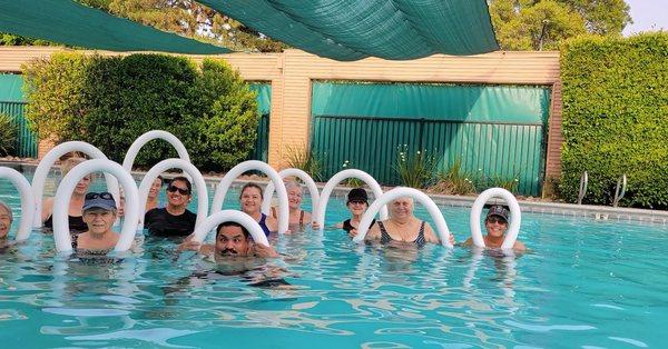 Water aerobics!