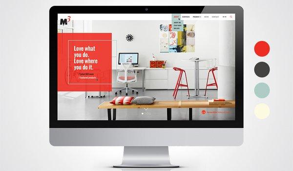 M3 Office Website Design Comp