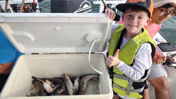 Kids love to fish on Lake Tawakoni Texas