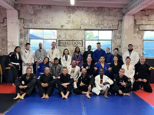 Inaugural Rebellion Brazilian Jiu-Jitsu class