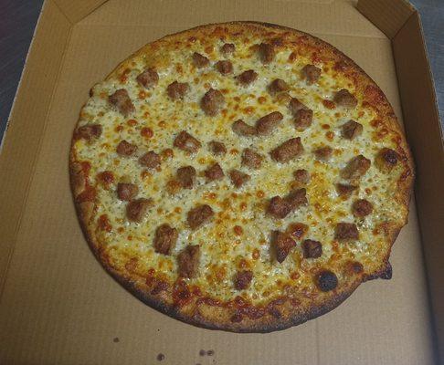 Sausage and Cheese Pizza