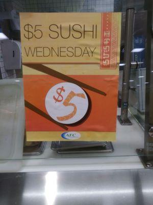 $5 sushi