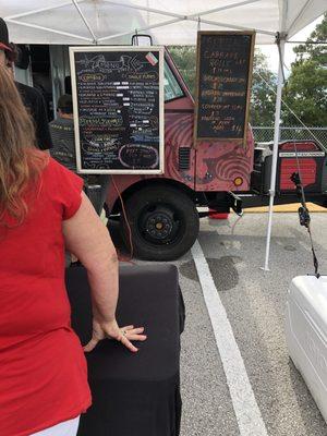 Menu for July 2 Red White & Brews event at Anderson Park, Spring Hill