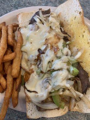 Philly steak & fries.