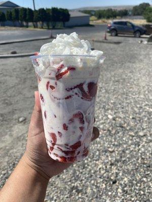 Fresas con crema