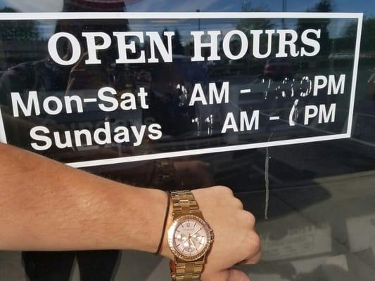 WTF?! They do not have business hours!