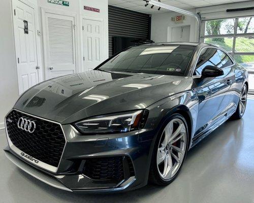 Fresh tint, detailing and Ceramic coat on Audi RS5. Never looked better!