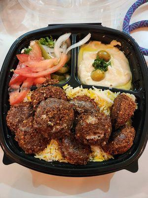 falafel platter with rice