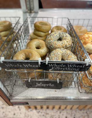 Whole Wheat Bagel & Whole Wheat Everything Bagel