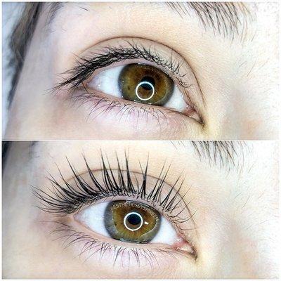 Straight lashes? No problem with Keratin Lash Lift Curl!