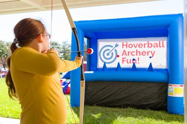 Our Hoverball Shooting Range Is Always Super Popular For All Ages. You Try To Shoot The Ball Floating On The Air Funnels.