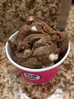 Free Bday ice cream! (Rocky road rocks!)