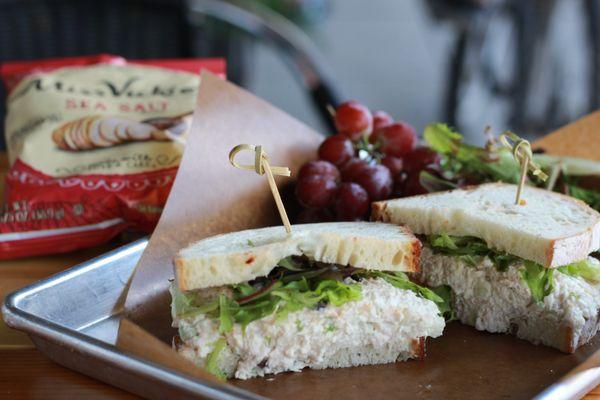 Chicken Salad Sandwich with side Chips