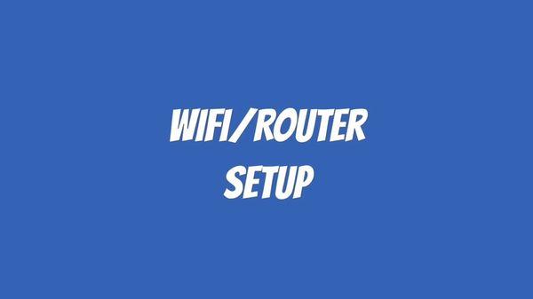 You bought a new router to improve your wifi and need to set it up? We can do that for you.