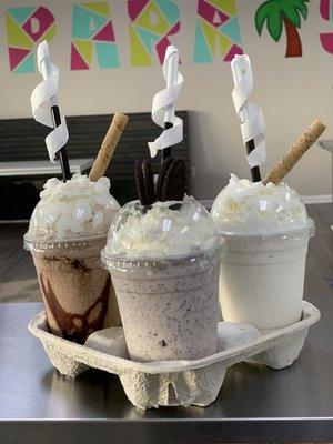 Frappes and milkshakes