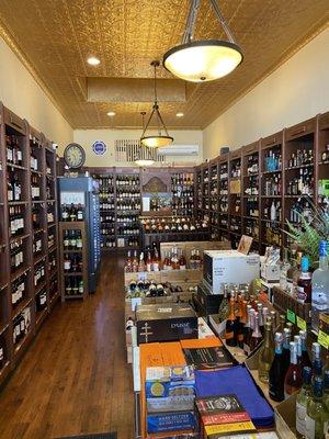 Interior of Cho's Wine & Spirits