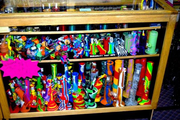 HUGE selection of SILICONE bongs