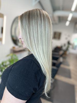 Blonde highlights