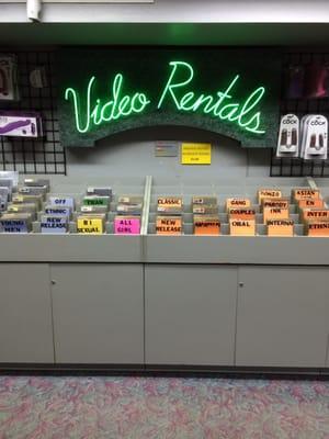 Video Rentals, thousands of movies.