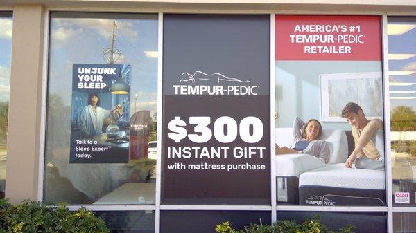 We are America's #1 Tempur-pedic Mattress Retailer