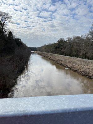 View from bridge over coulee