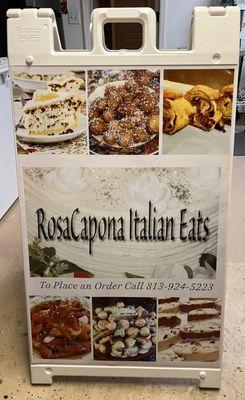 Welcome to RosaCapona Italian Eats!!!