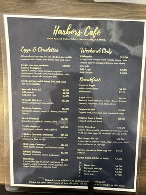 Updated menu