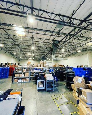 Warehouse lighting retrofit to LED