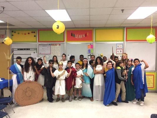 Mrs. Mederos - Greek mythology "living statues"