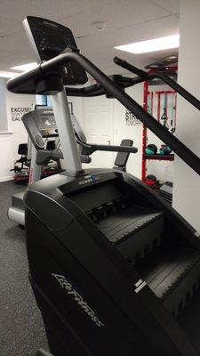 We use exercise equipment manufactured by LifeFitness, the global leader in commercial fitness.