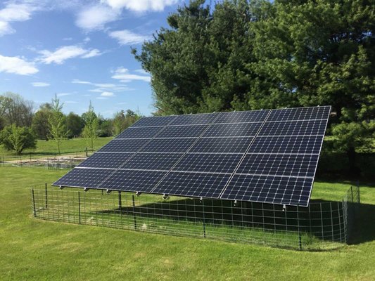 This ground mounted solar install by Synergy Smart Homes was the perfect solution for this Connecticut homeowner.