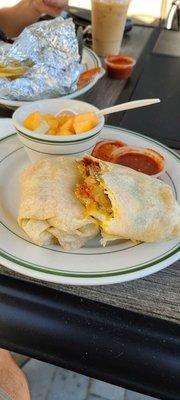 Breakfast burritos.