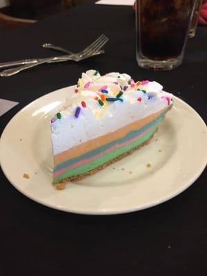 Rainbow cheesecake