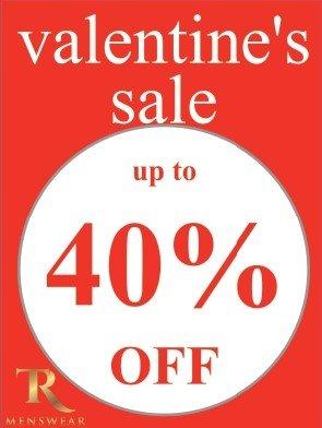 Valentine's Sale up to 40%  OFF