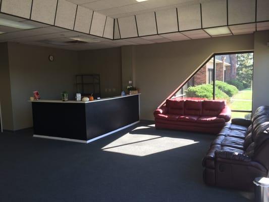 You can collapse on these couches after a tough workout. This is also where we come up with our plans to take over the world.