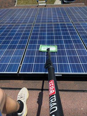 Solar Panel Cleaning saves you money!!