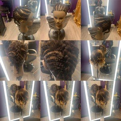 Blowout and braids design