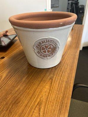 Beige planter