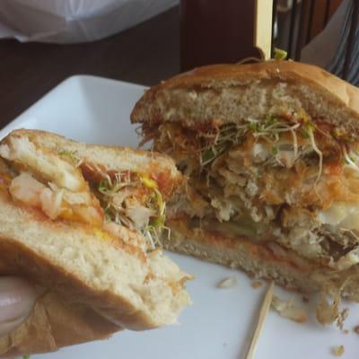 Hands down the most delicious fish sandwich you'll find in the area!