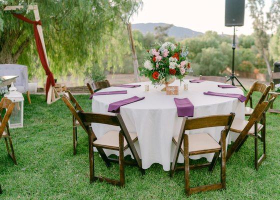 Table set up