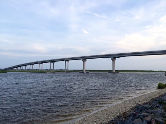 "New" bridge from the mainland to Island of Sunset Beach, NC