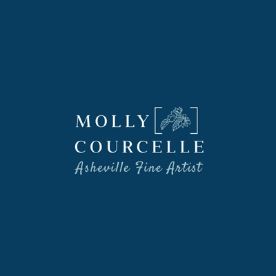 Brand Identity design for Asheville Fine Artist Molly Courcelle.