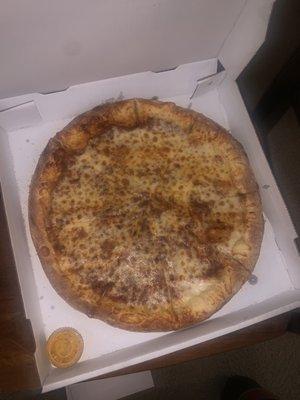 Large cheese pizza