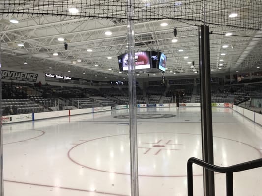 Totally renovated rink with a great video screen.